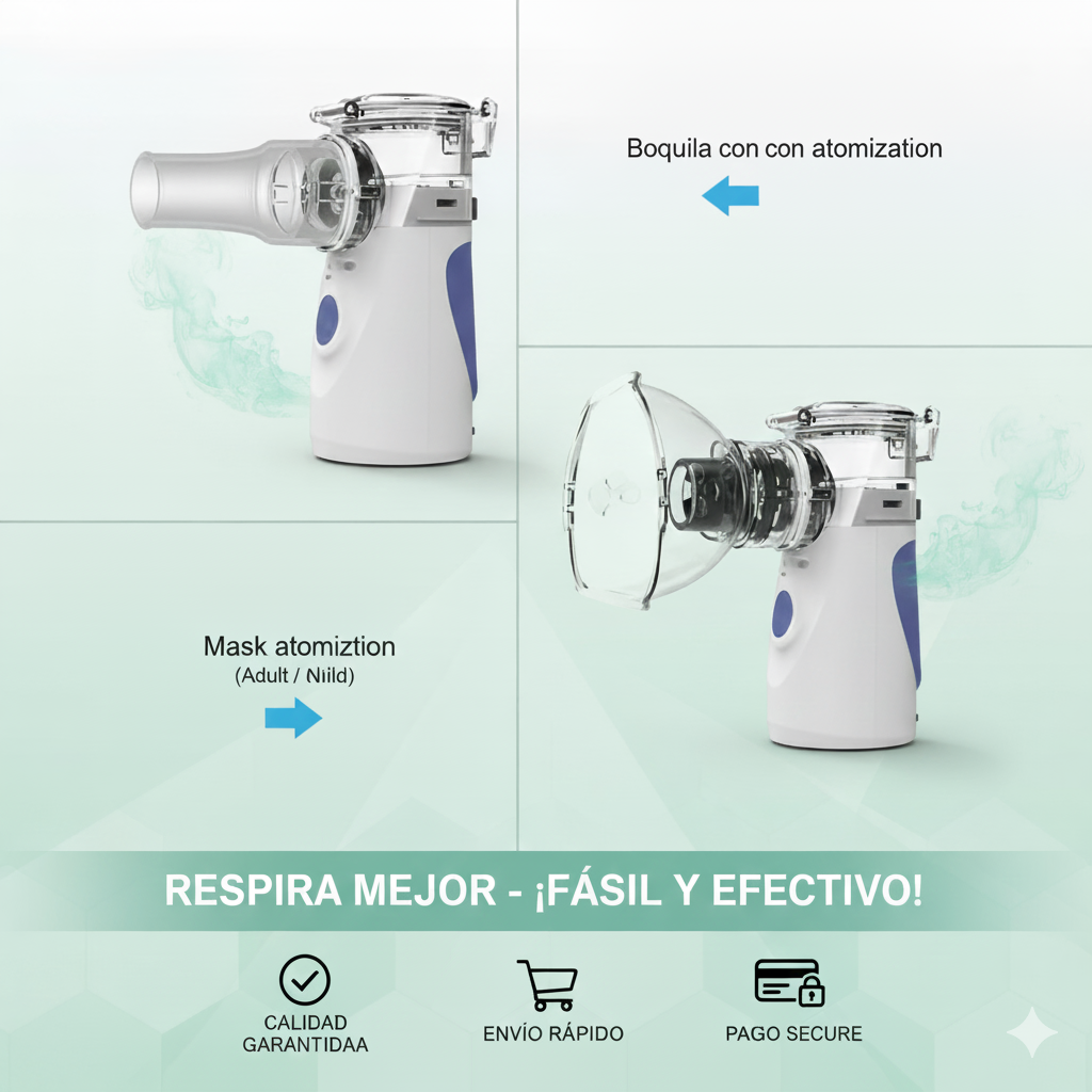 MeshNebulizer™ – Nebulizador Ultrasónico Doméstico con Tecnología Mesh Vibra™