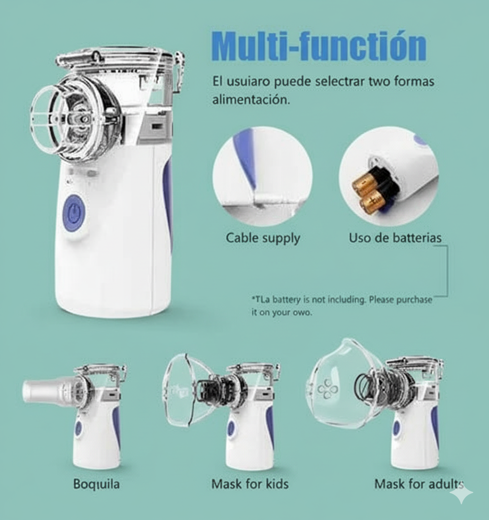 MeshNebulizer™ – Nebulizador Ultrasónico Doméstico con Tecnología Mesh Vibra™