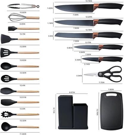 SET DE UTESILIOS DE 19 PZS